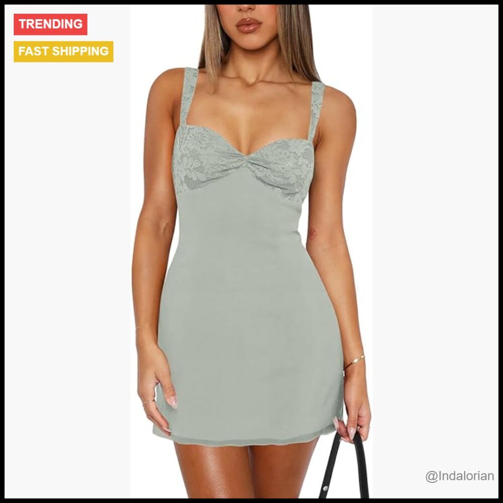 Polyamide Elastane Sleeveless Bodycon Mini Dress … - image 1